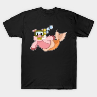 Pig Swimming Snorkel T-Shirt